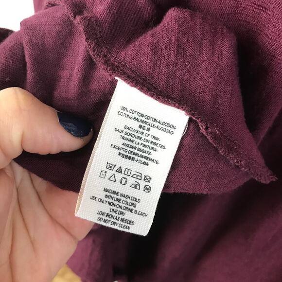 Free People Women's Mock Neck Embroidered Crochet Lace Swing Long Sleeve Tee - Picture 5 of 6